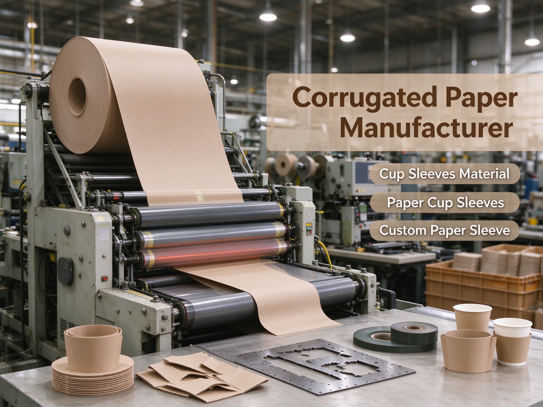 Corrugated Paper Manufacturer for Cup Sleeves