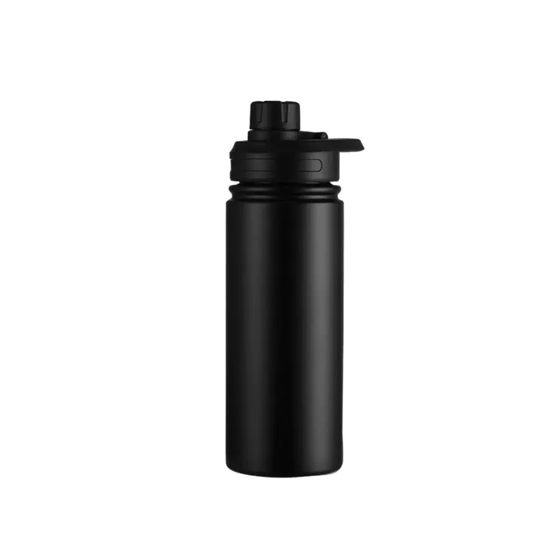 Premium Vacuum Insulated Bottle Matte Black Flask