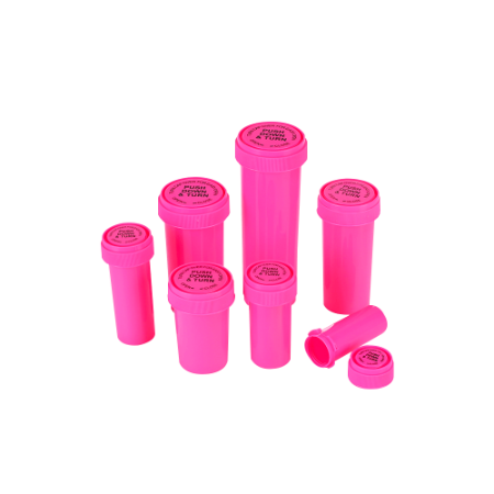 Pink Pill Bottle: Pink Pharmacy Vials For Medical Marijuana