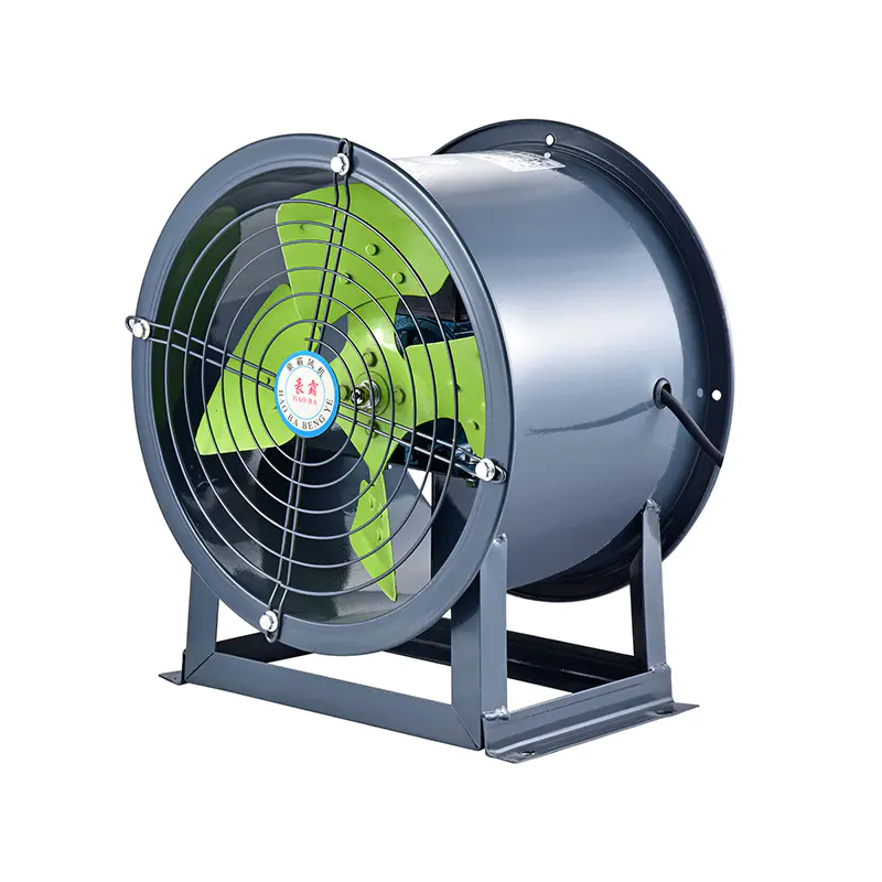 Heavy Duty Industrial Axial Flow Fan with Green Blades