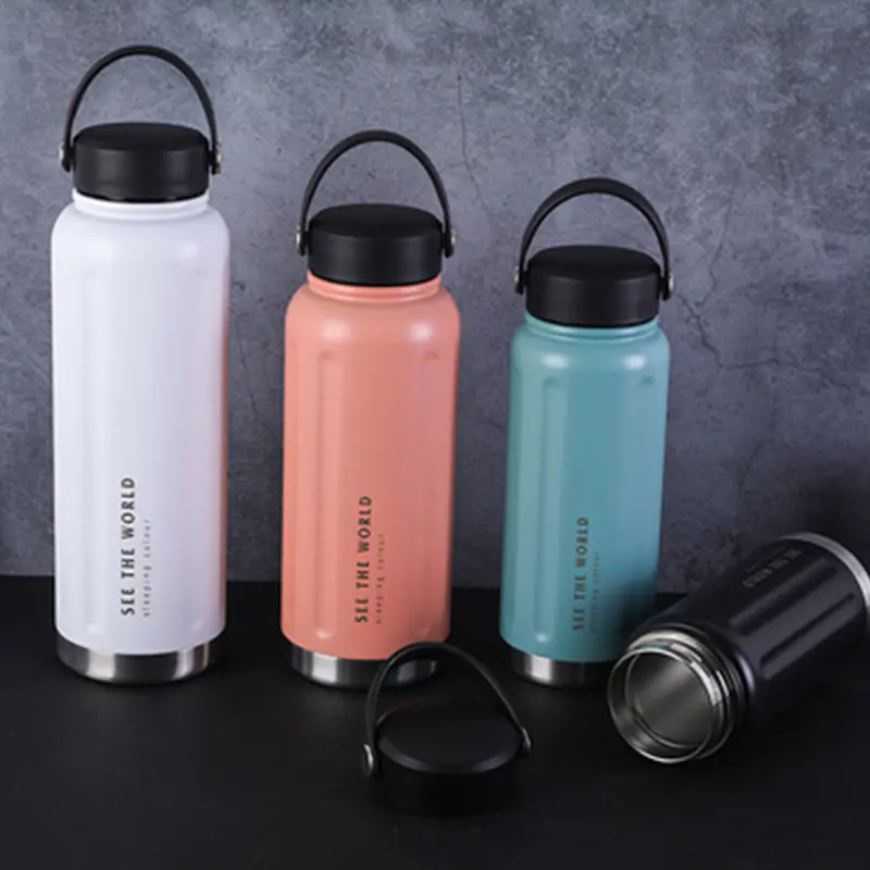 Wide Mouth Stainless Steel Portable Thermos Bottle